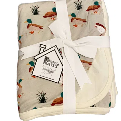 My Hometown Baby Baby's Double Sided Bamboo Blanket In Down South Mallard In Multi