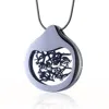 My Little Nature Women's Black / Silver Handcrafted Designer Necklace With Natural Black Moss – Unique Nature-inspire In Multi