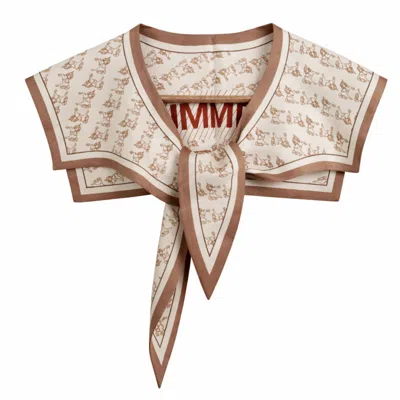 My Little Nature Women's Brown False Collar For Her - Detachable Collar For Woman - Tie Collar