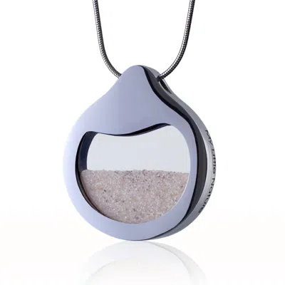 My Little Nature Women's Brown / Silver / Neutrals Handcrafted Designer Necklace With Natural Beach Sand – Vacation-i In Multi
