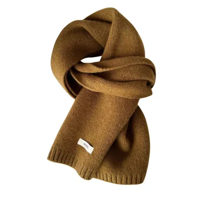 My Little Nature Women's Brown Wool Scarf -  Australian Wool Scarf