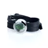 My Little Nature Women's Green / Black / Silver Designer Leather Bracelet With Preserved Pine Needles – Sustainable J