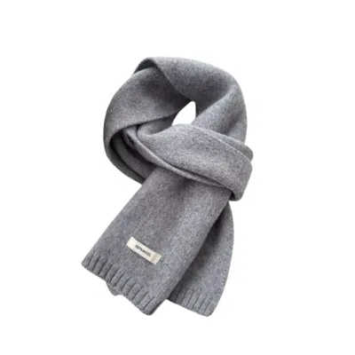 My Little Nature Women's Grey Color Wool Scarf -  Australian Wool Scarf