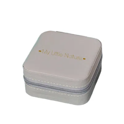 My Little Nature Women's Grey Travel Jewelry Box Jewellery Organizer Box In Gray