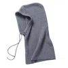 My Little Nature Women's Merino Wool Blend Balaclava Hood - Grey Color Unisex Balaclava In Gray