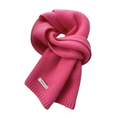My Little Nature Women's Pink Color Wool Scarf - Australian Wool Scarf