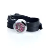 My Little Nature Women's Pink / Purple / Silver Designer Leather Bracelet With Natural Scottish Heather Blossoms – Fl