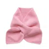 My Little Nature Women's Pure Cashmere Scarf - Bow Tie Neck Warmer Pink In Pink