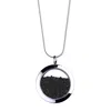 My Little Nature Women's Silver / Black Designer  Jewelry Statement Necklace With Natural Black Volcanic Sand – Uniqu In Multi