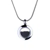 My Little Nature Women's Silver / Black Designer Necklace With Tiny Volcanic Sand – Strength & Healing Jewelry For He