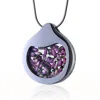 My Little Nature Women's Silver / Blue Designer  Jewelry Handcrafted Necklace  With Scottish Heather Flower Blossoms  In Multi