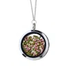 My Little Nature Women's Silver / Gold Designer Necklace With Natural Flowers - Florals Collection - Highland Scottis In Multi