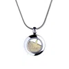 My Little Nature Women's Silver / Neutrals / Brown Small Star Necklace With Natural Starfish And Beach Sand – Jewelry