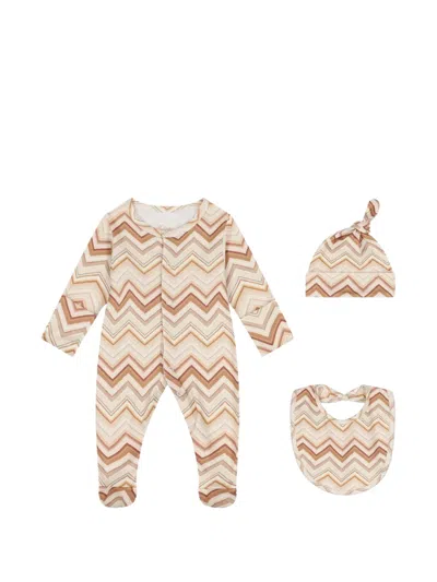My Little Pie Zigzag Babygrow Set In Multi