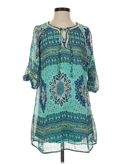 Pre-owned My Michelle Casual Dress In Teal