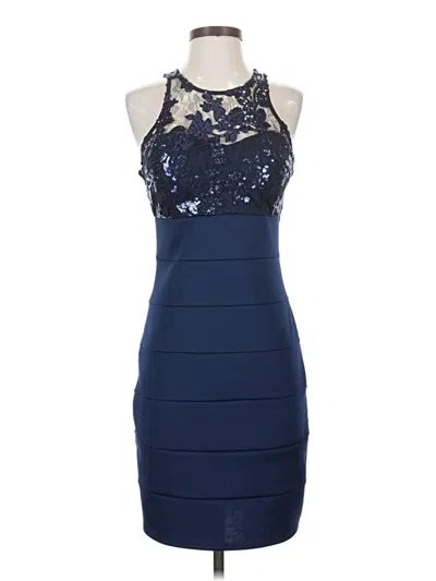 Pre-owned My Michelle Cocktail Dress In Blue