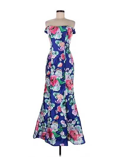 Pre-owned My Michelle Cocktail Dress In Blue