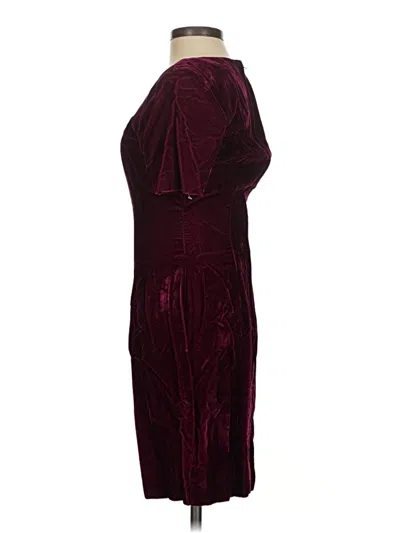 Pre-owned My Michelle Cocktail Dress In Burgundy