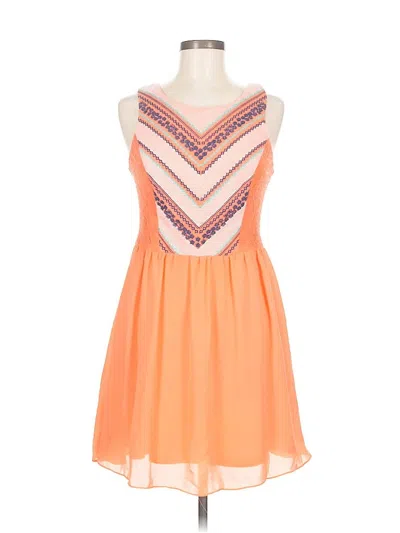 Pre-owned My Michelle Cocktail Dress In Orange