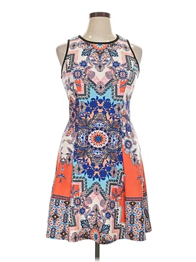 Pre-owned My Michelle Cocktail Dress In Orange
