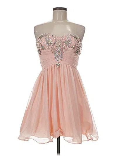 Pre-owned My Michelle Cocktail Dress In Pink