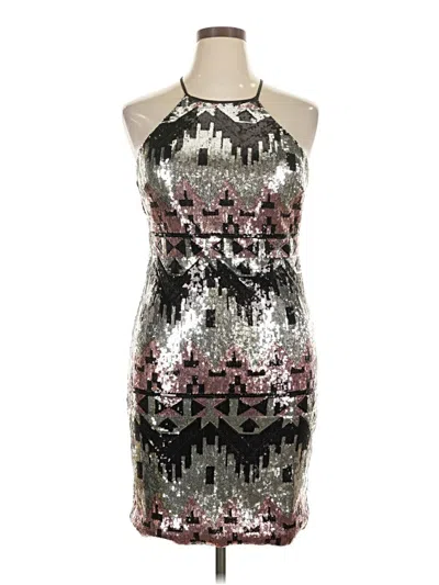 Pre-owned My Michelle Cocktail Dress In Silver