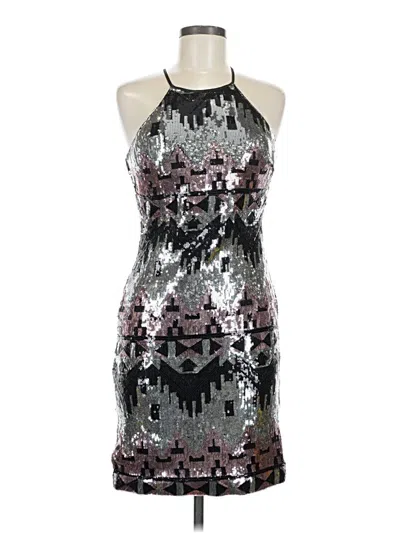 Pre-owned My Michelle Cocktail Dress In Silver
