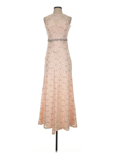 Pre-owned My Michelle Cocktail Dress In Tan