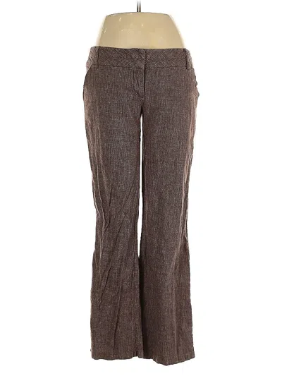 Pre-owned My Michelle Linen Pants In Brown