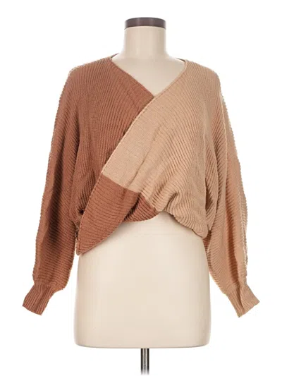Pre-owned My Michelle Pullover Sweater In Brown