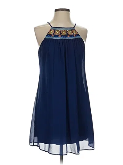 Pre-owned My Michelle Sleeveless Blouse In Blue