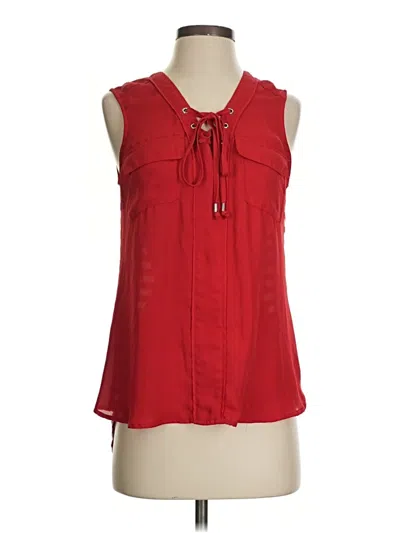 Pre-owned My Michelle Sleeveless Blouse In Red