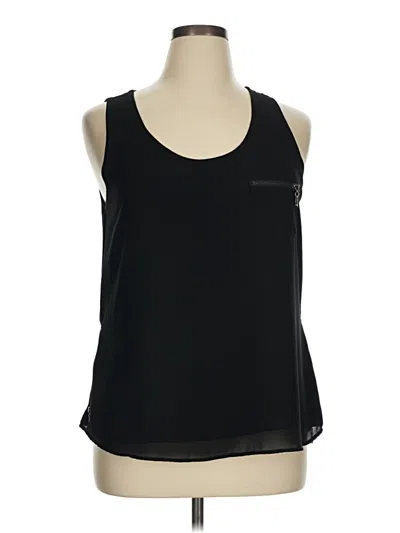 Pre-owned My Michelle Sleeveless Top Black Scoop Neck Tops