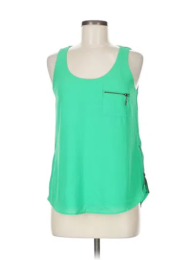 Pre-owned My Michelle Sleeveless Top Green Scoop Neck Tops