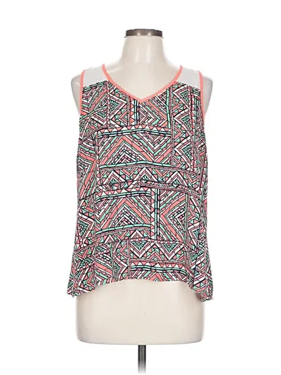 Pre-owned My Michelle Tank Top Pink Halter Neckline Tops