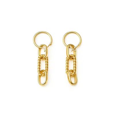 My Mokondo Women's Ava Gold Earrings In Gray