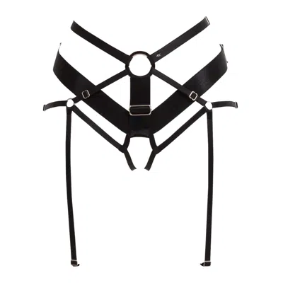My Mokondo Women's Black Mifrid Garter Strap Harness