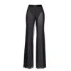 My Mokondo Women's Black Pinto Mesh Pants In Black