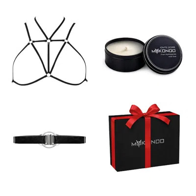 My Mokondo Women's Black The Secret Hour: Valentine's Lingerie Gift Set In Multi