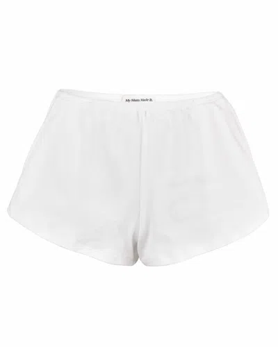 My Mum Made It Arete Shorts In White
