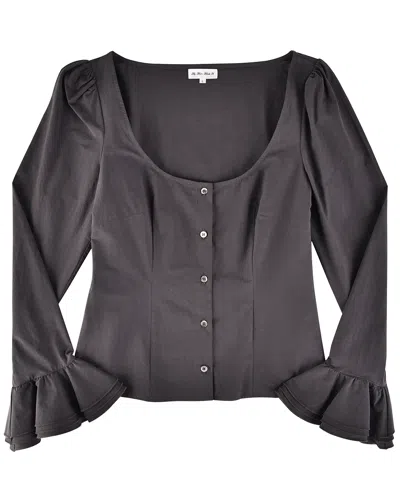 My Mum Made It Bellcuff Blouse In Grey