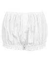 My Mum Made It Bloomer Shorts In White Cotton