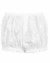 My Mum Made It Bloomer Shorts In White Lace