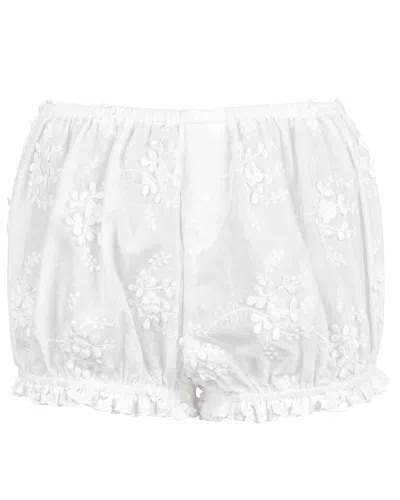 My Mum Made It Bloomer Shorts In White Lace