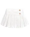 My Mum Made It Bubble Hem Mini Skirt In White