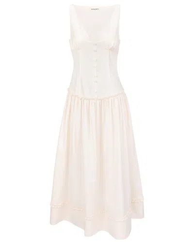 My Mum Made It Button Maxi Dress In Bone