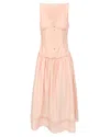 My Mum Made It Button Maxi Dress In Peach