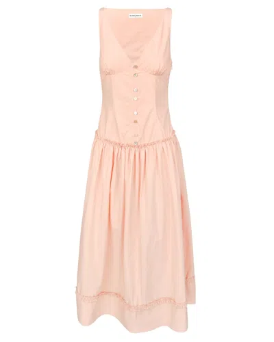 My Mum Made It Button Maxi Dress In Peach