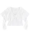My Mum Made It Capelet Shirt In White