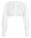My Mum Made It Cotton Gather Blouse In White